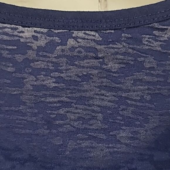 Patriotic Burnout Tee Juniors Small Let Freedom Ring American Red White Blue Top - Picture 9 of 9